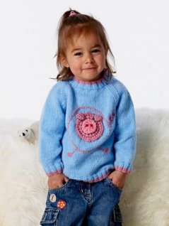 Trøjer med gris eller blomst