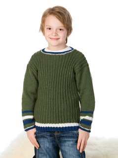 Tekstureret striktrøje med striber