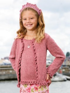Cardigan, hør, krone / Hør, tiara