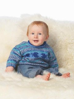 Sweater med hjerter eller fisk