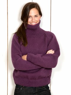 Ensfarvede raglan-trøjer