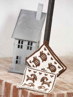 Strikkede grydelapper