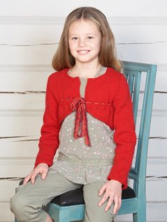 Blondekantet sweater og bolero