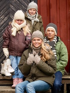 Huer, tørklæder, fleecepoloer og vanter