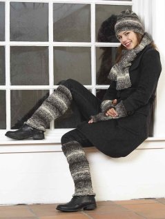 Hat, tørklæde, ben- og håndledsvarmere