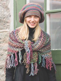 Hæklet hue og tørklæde