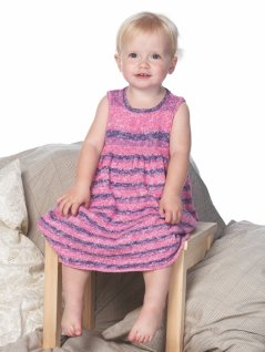 Strikket ærmeløs kjole