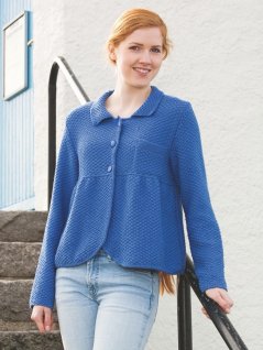 Strikket jakke til børn og kvinder