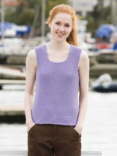 Tekstureret strik tank top