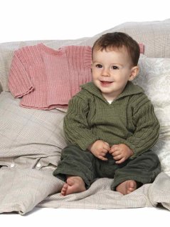 Strukturstrikket sweater