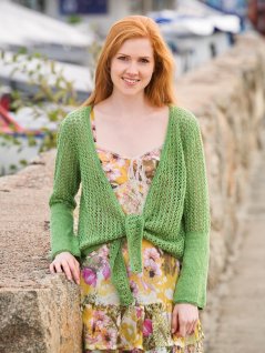 Blondestrikket cardigan