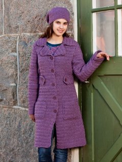 Hæklet frakke og hue