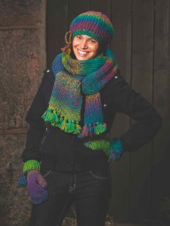 Hue, vanter og tørklæde