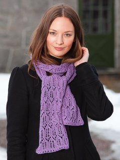 Mønstret tørklæde