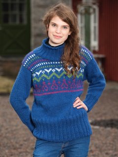 Mønstret sweater