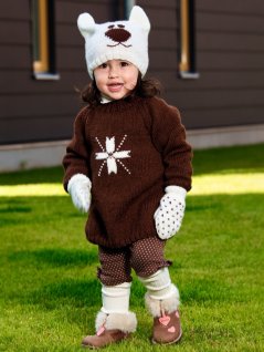 Tunika, sweater, huer og vanter