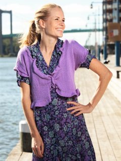 Bolero med flæsekant