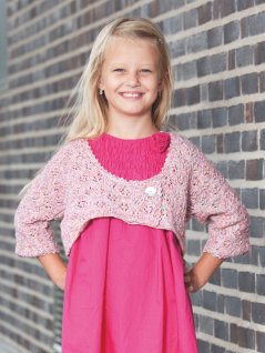 Mønstret strikket bolero