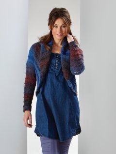 Struktureret strikcardigan med Lamé-effekt