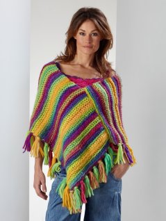 Skuldervarmere med frynser