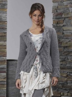 mönsterstickad kofta