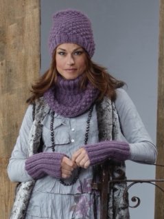 Halstørklædepolo, hue og håndledsvarmer