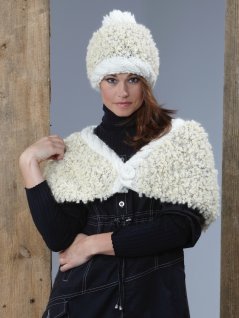 Skuldervarmere og hue