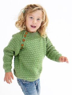 Strukturstrikkede sweatere til børn, kvinder og mænd