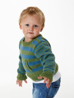 Strikket sweater og hue