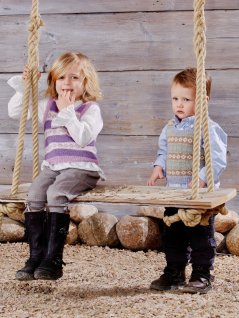 Mønstret strik slipover