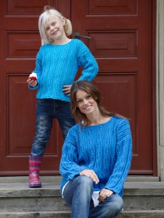 Kabelstrikket familietrøje