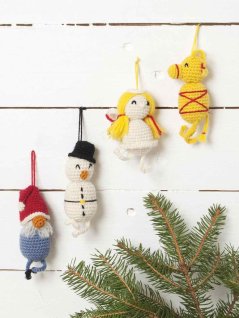 Hæklede julefigurer