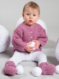 Cardigan, hue og sokker