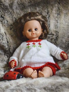 Dukketøj: Kjole og bukser