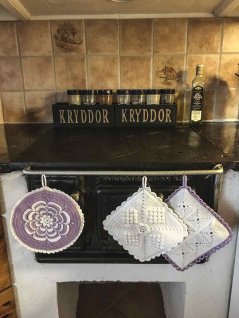 Hæklede grydelapper