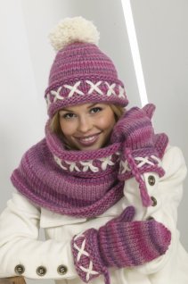 Hat, vanter og tørklædepolo