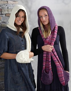 Tørklæde med hætte