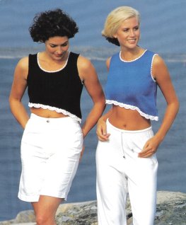 Tanktop med skrå kant