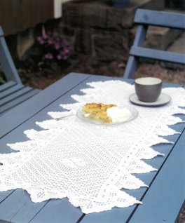 Løber med stort blomstermønster