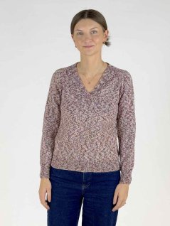 V-ringad tröja med lång ärm