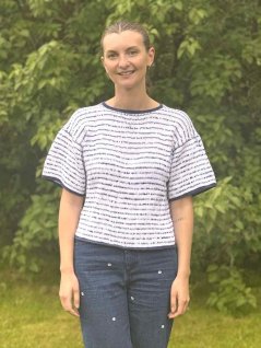 Stribet sweater Freja