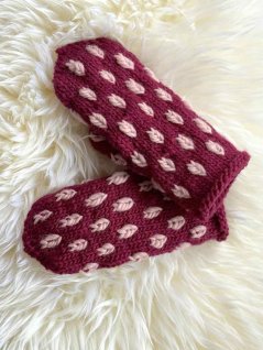 Vanter med bladmønster