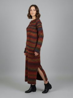 Kjole i dobbelt garn - Strikkeopskrifter &amp; Hækleopskrifter - Marks &amp; Kattens