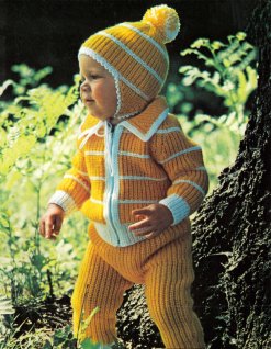 Jacka, byxa och mössa