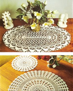 Runda och ovala dukar