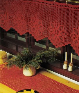 Gardinkappa med stjärnor