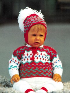 Tröja, byxa och mössa