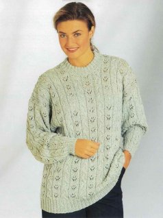 Fletning og blondetrøje