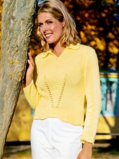 Dametrøje med krave