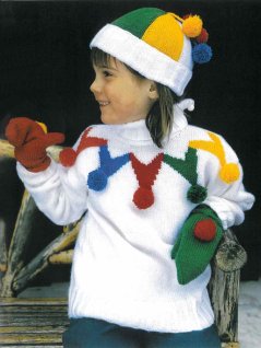 Sweater, hue og vanter